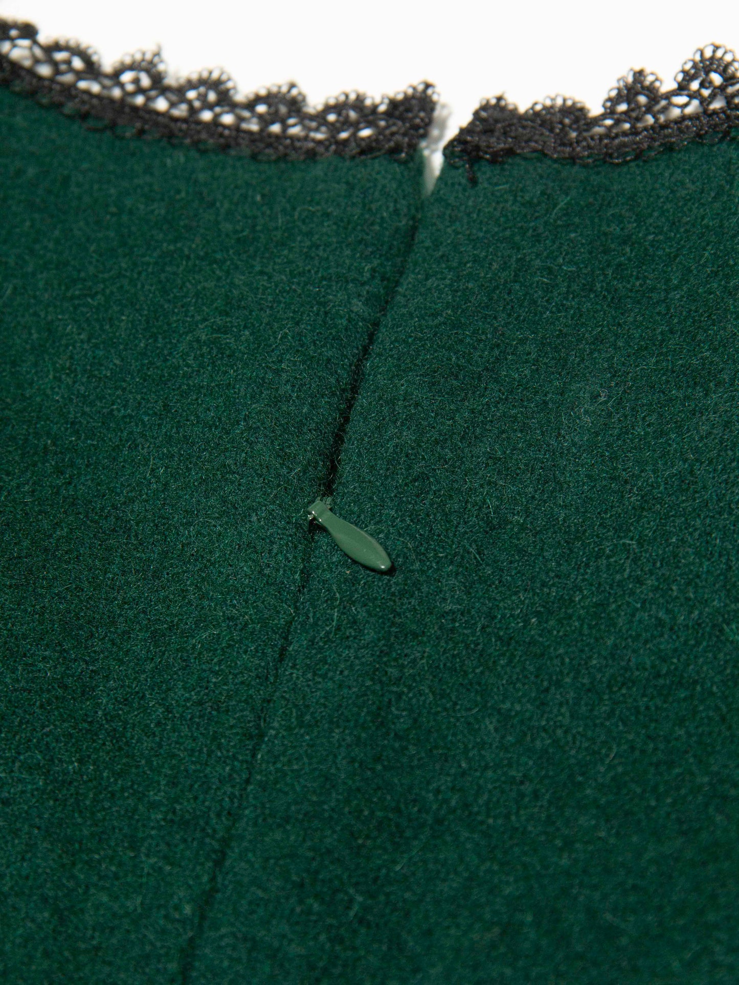 Emerald Noir Lace Panel Dress