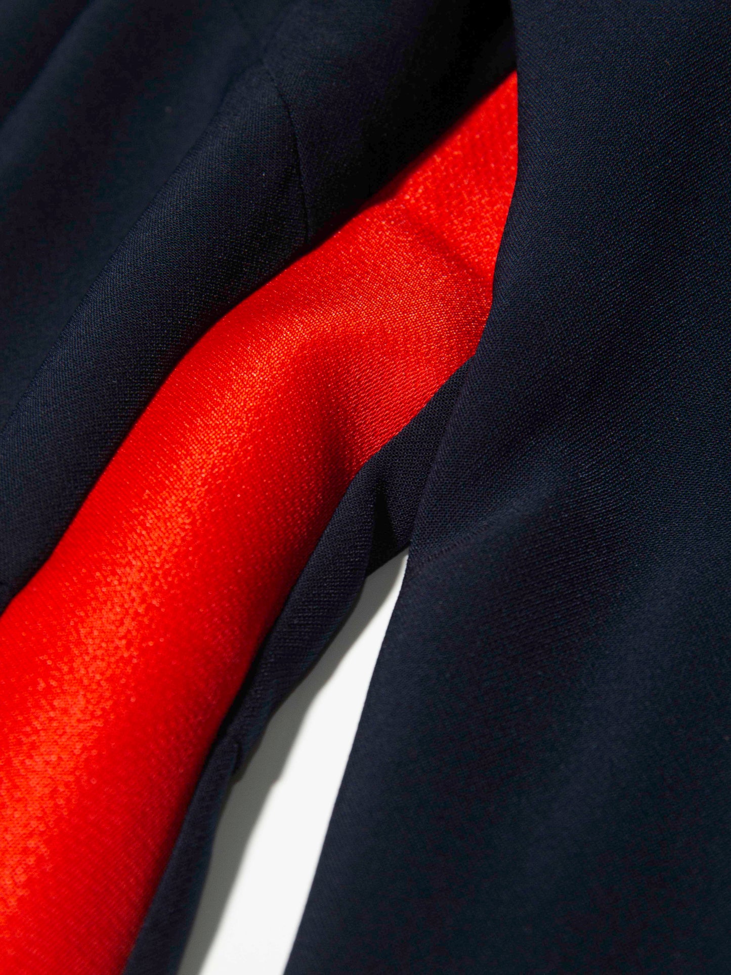 Navy Side-Stripe Sheath Dress