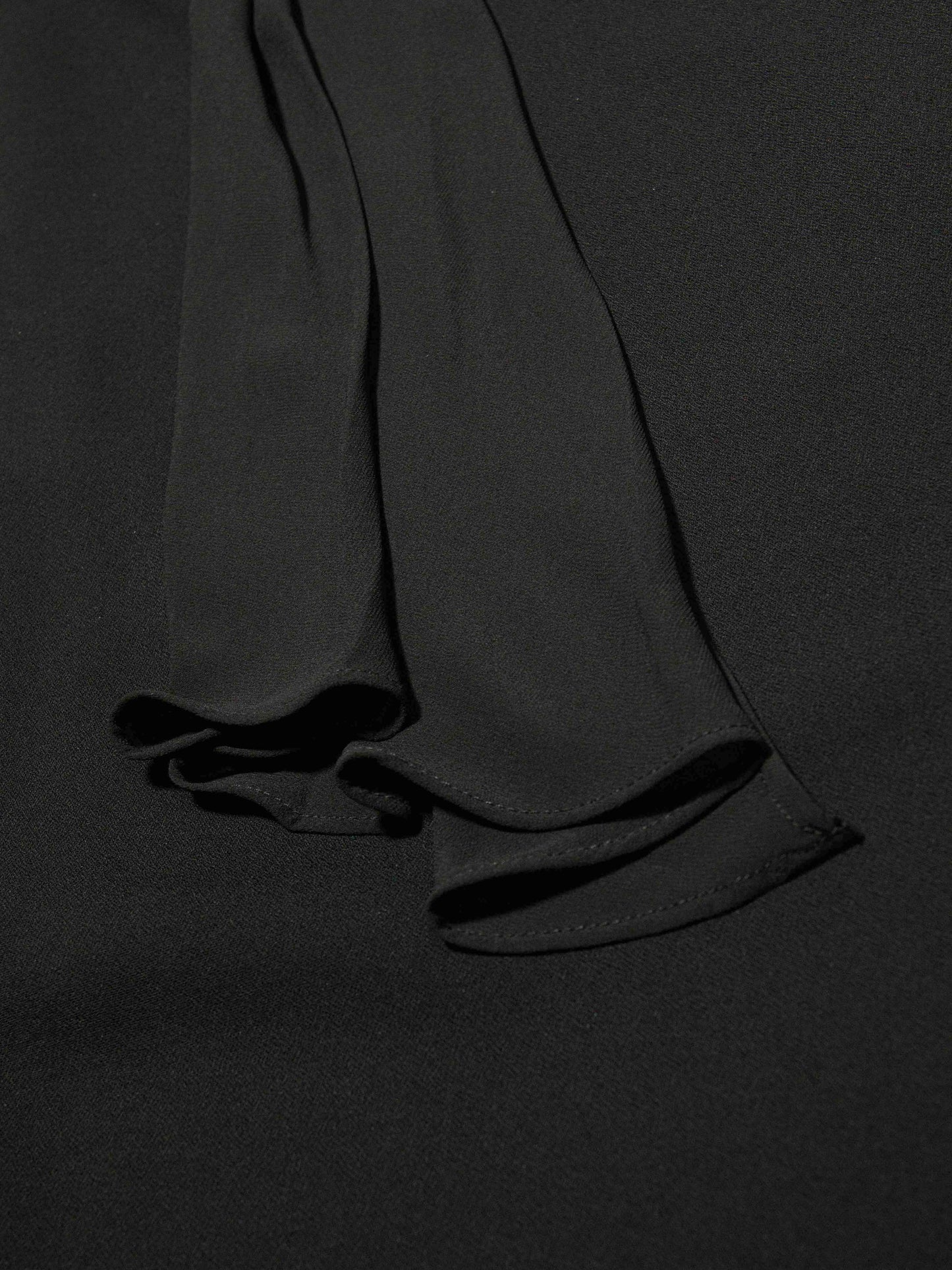 Black Ring-Drape Dress