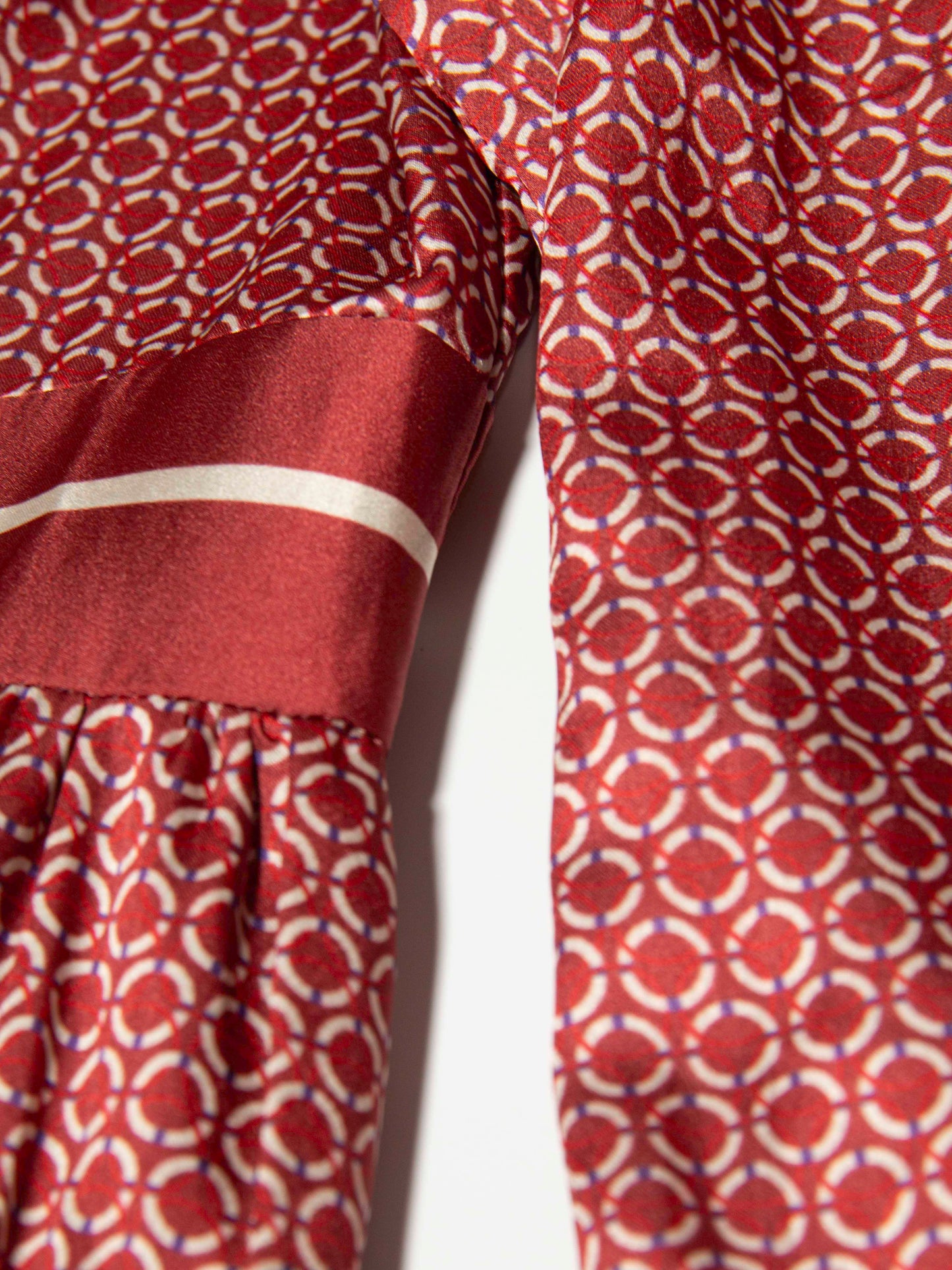 Red Geo Bow-Tie Dress