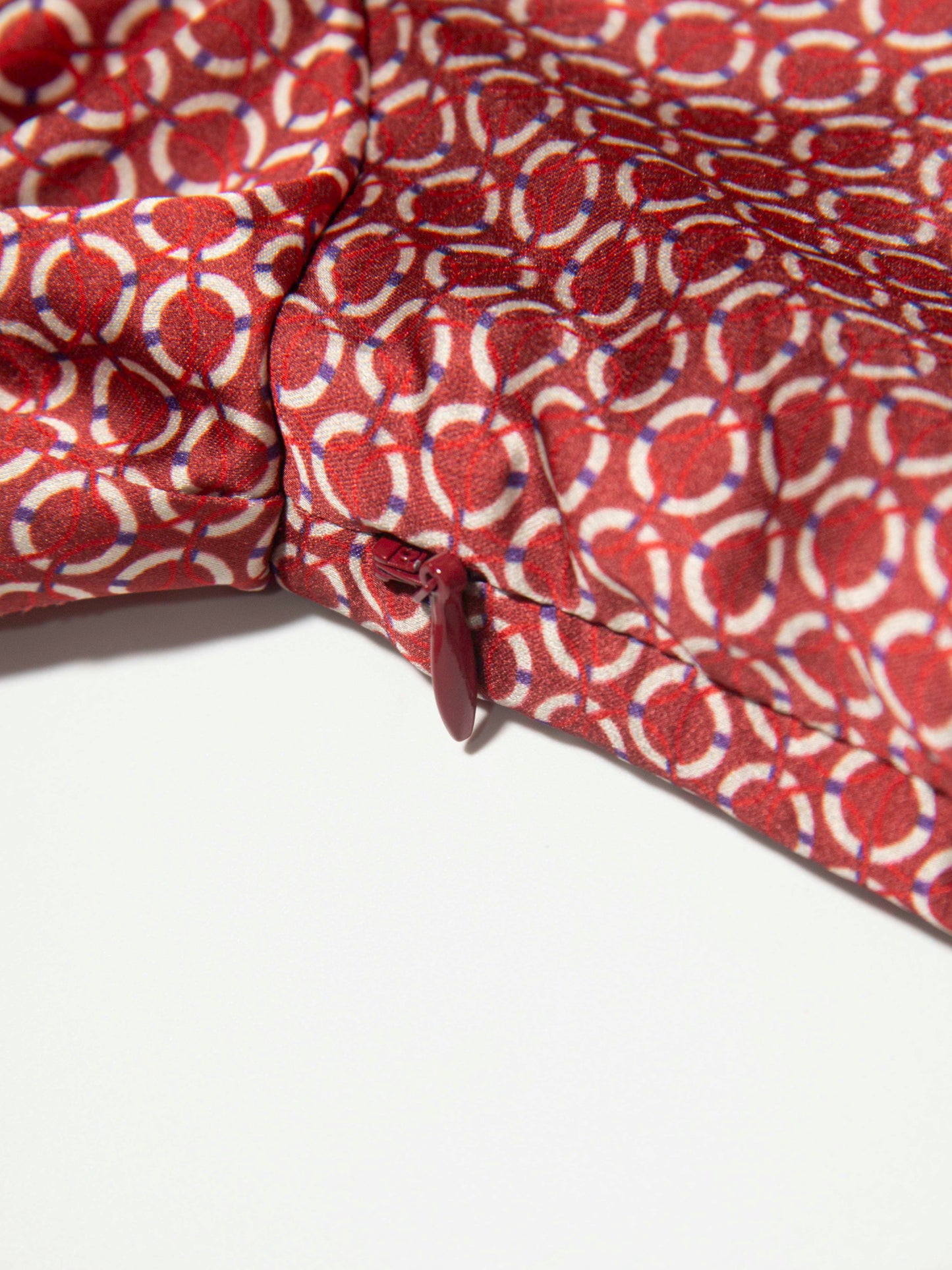 Red Geo Bow-Tie Dress