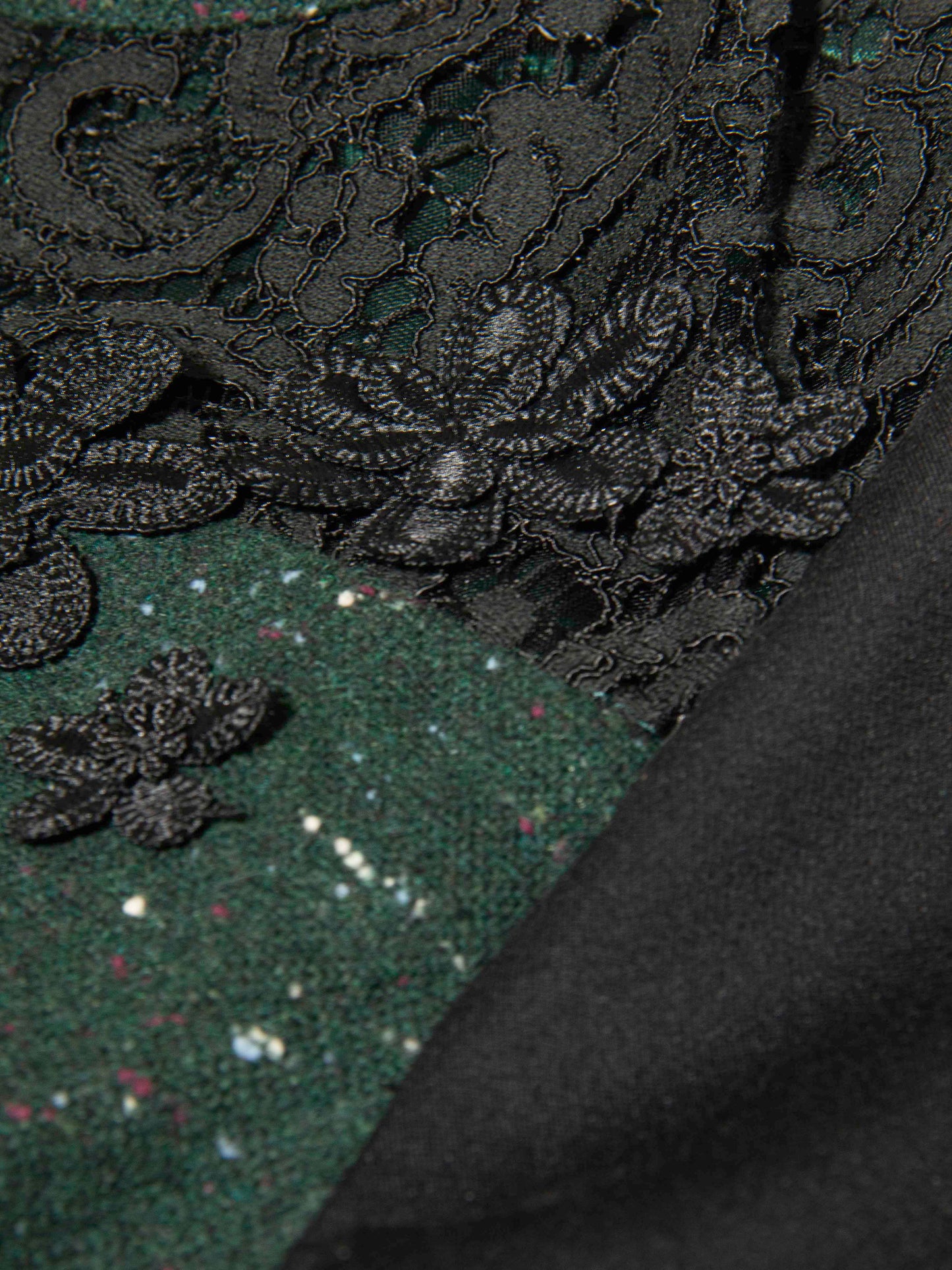Emerald Speckled Lace Dress