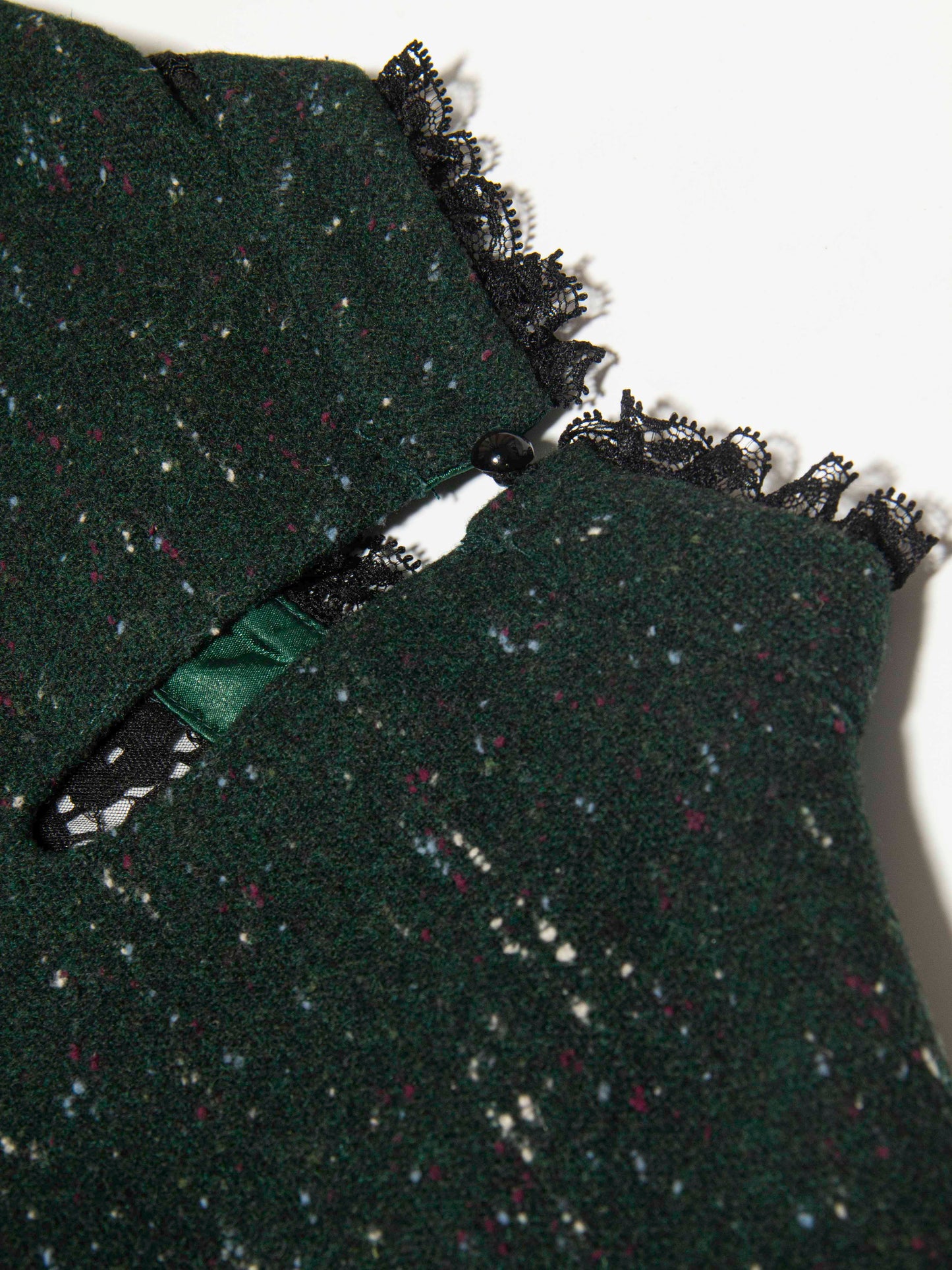 Emerald Speckled Lace Dress