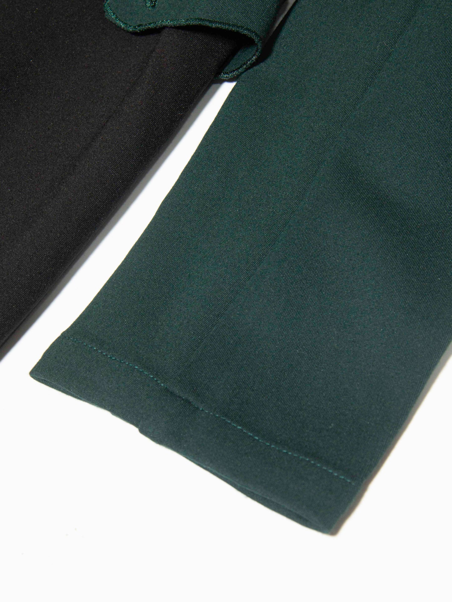 Emerald Overlay Panel Dress