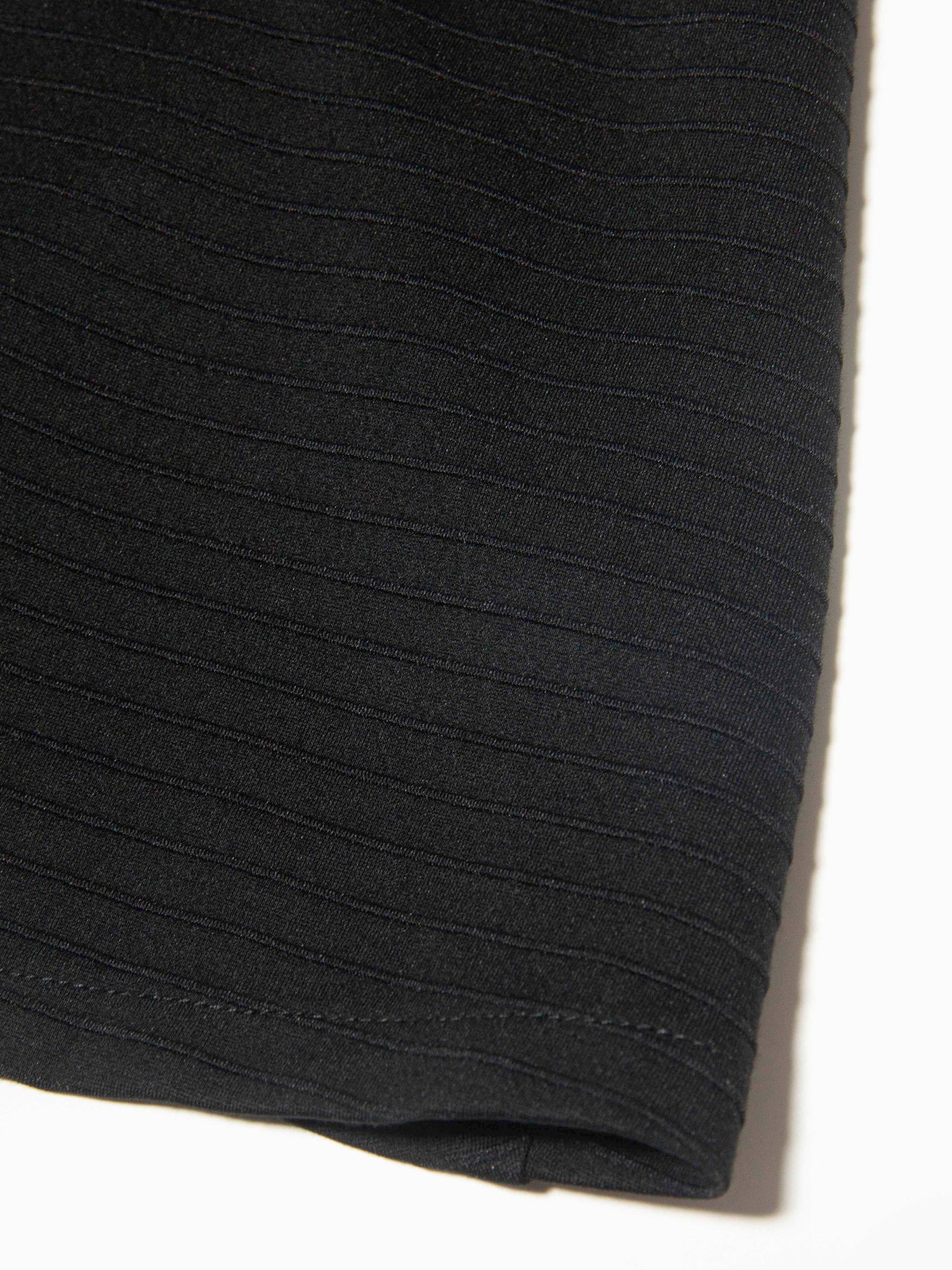 Midnight Pleated-Cuff Dress