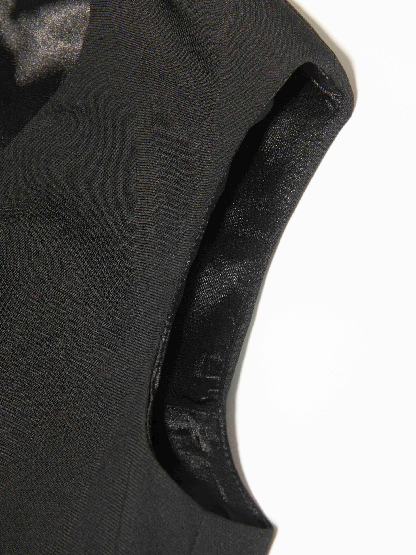 Black Plunge Neck Jumpsuit