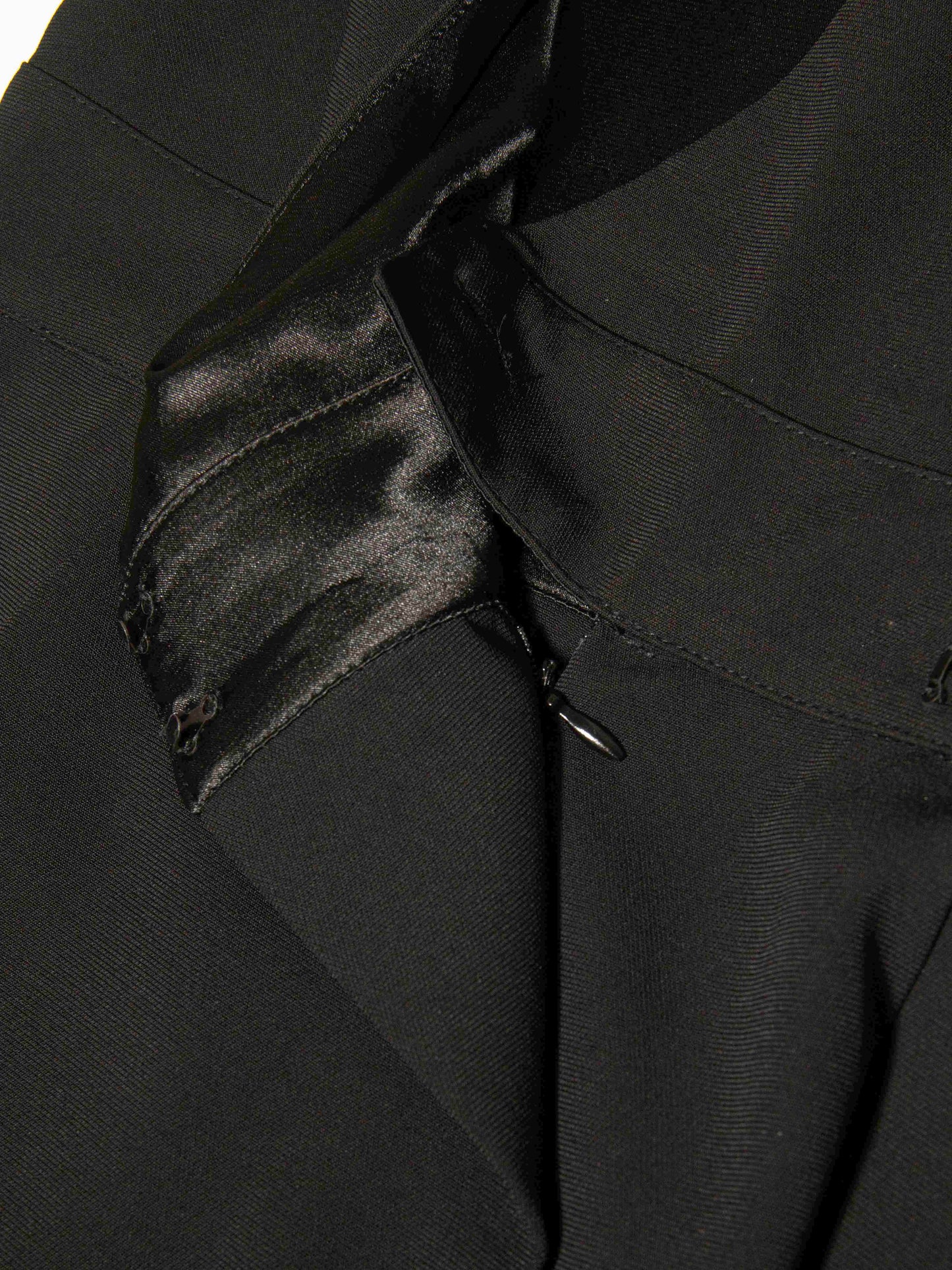 Black Plunge Neck Jumpsuit