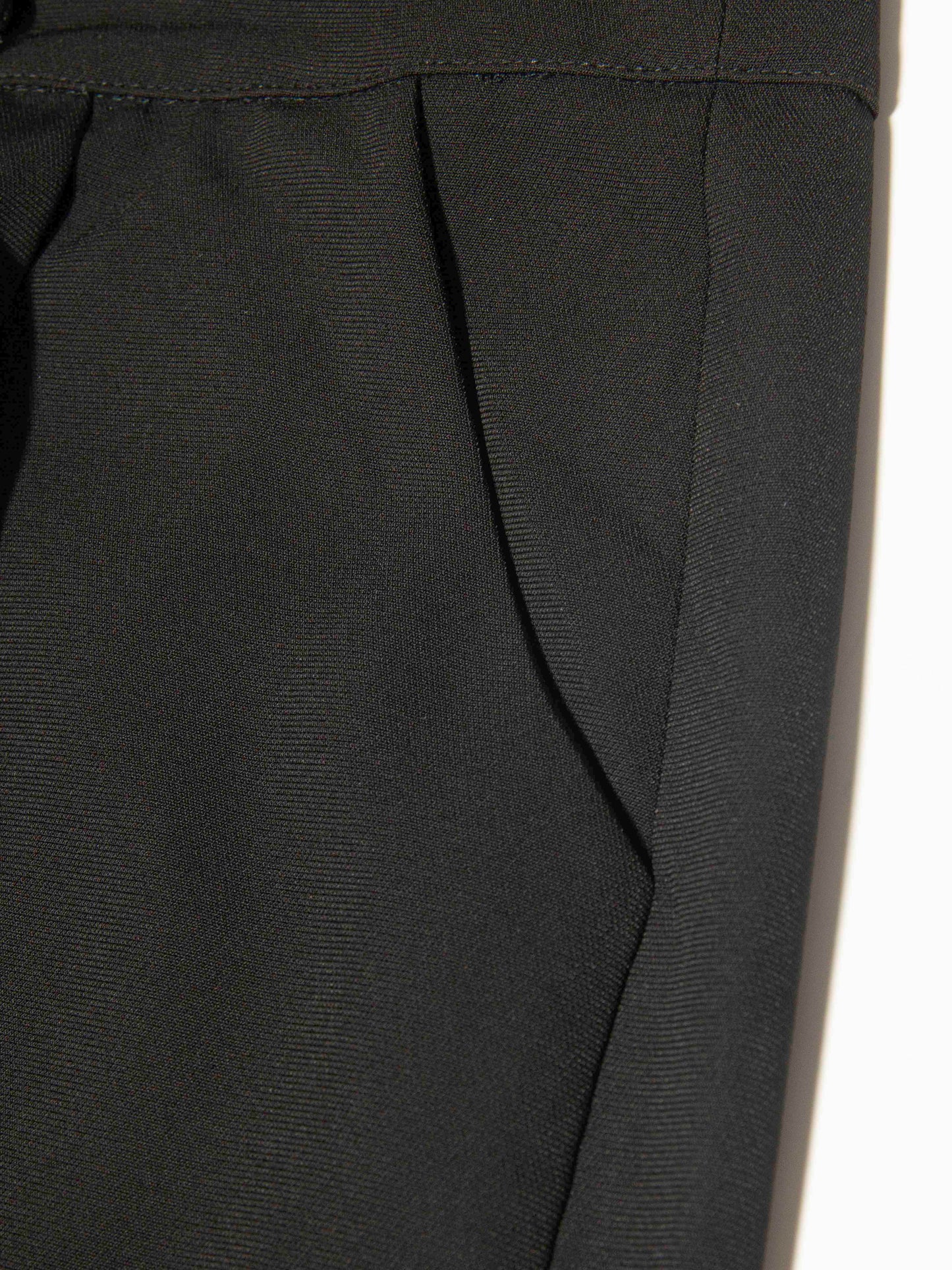 Black Plunge Neck Jumpsuit