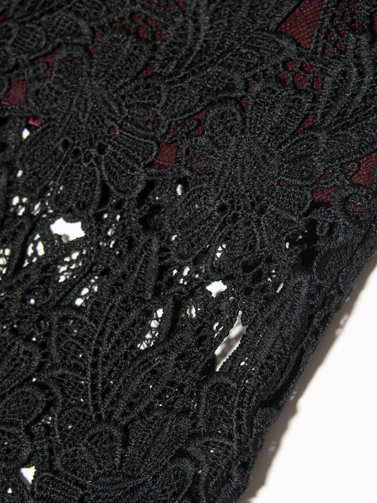 Lace Trim Midi Dress