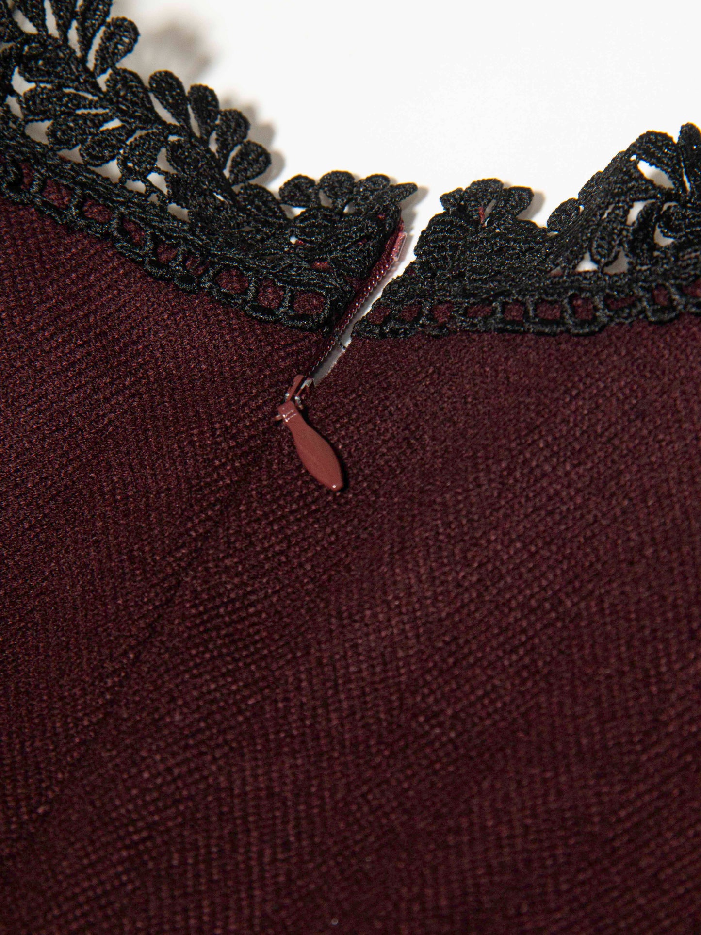 Lace Trim Midi Dress