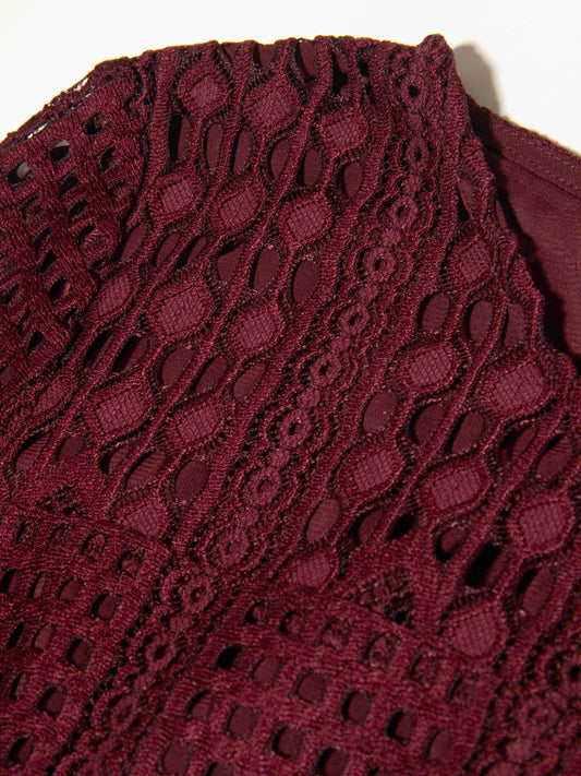 Garnet Lace Sheath Dress