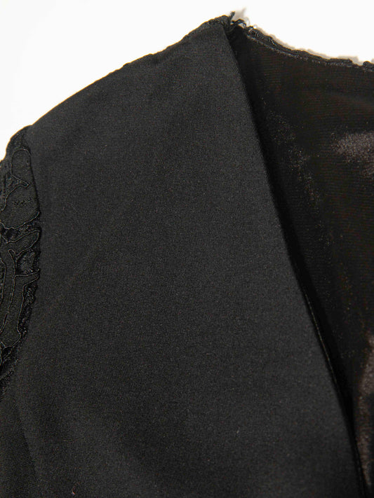 Black Lace-Waist Dress