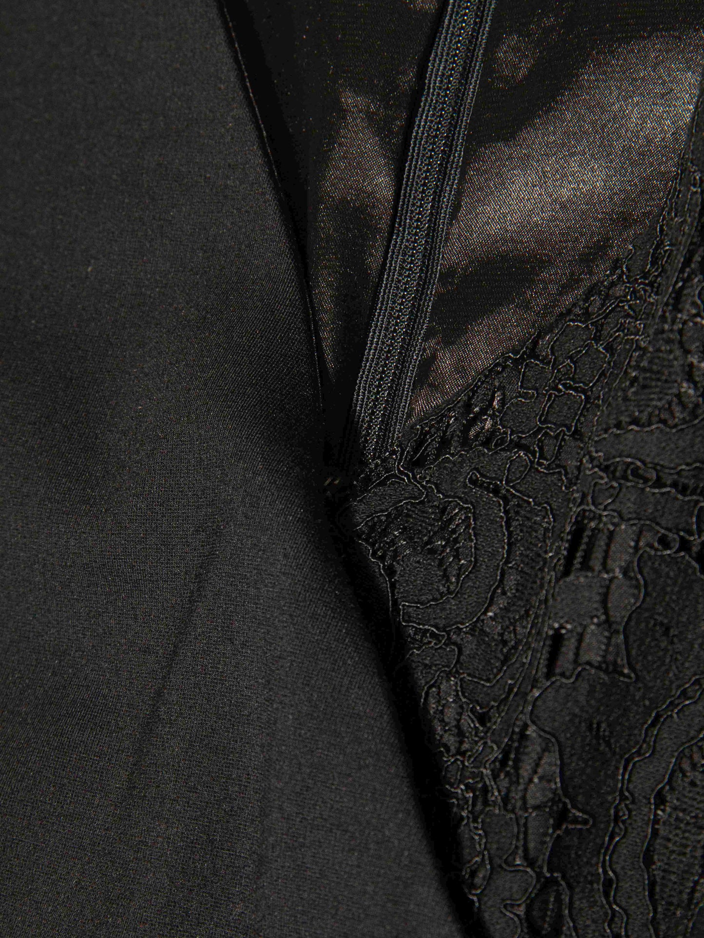 Black Lace-Waist Dress