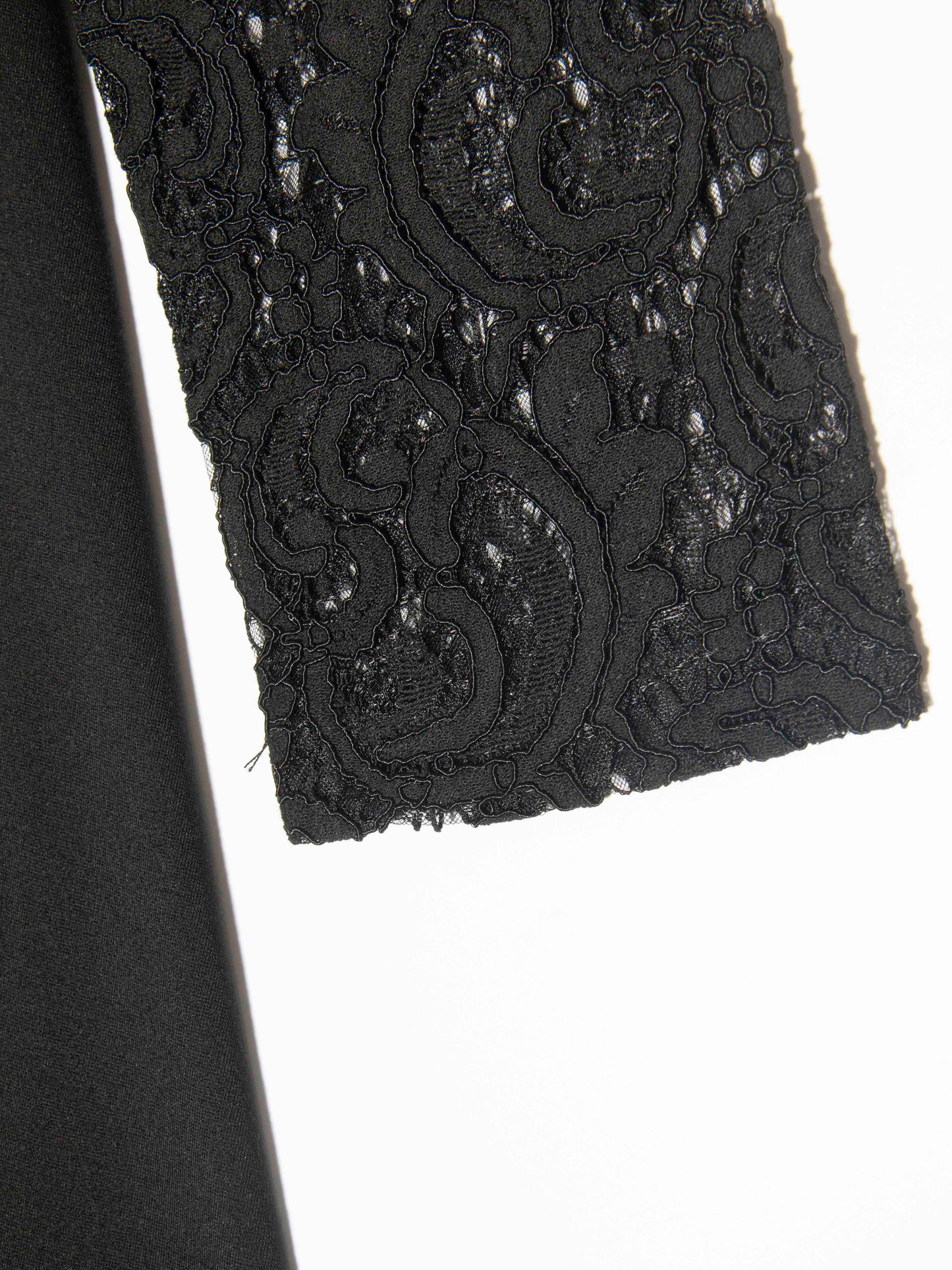 Black Lace-Waist Dress