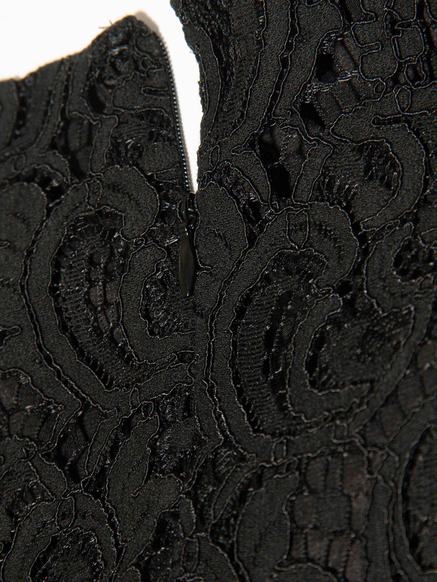 Black Lace-Waist Dress