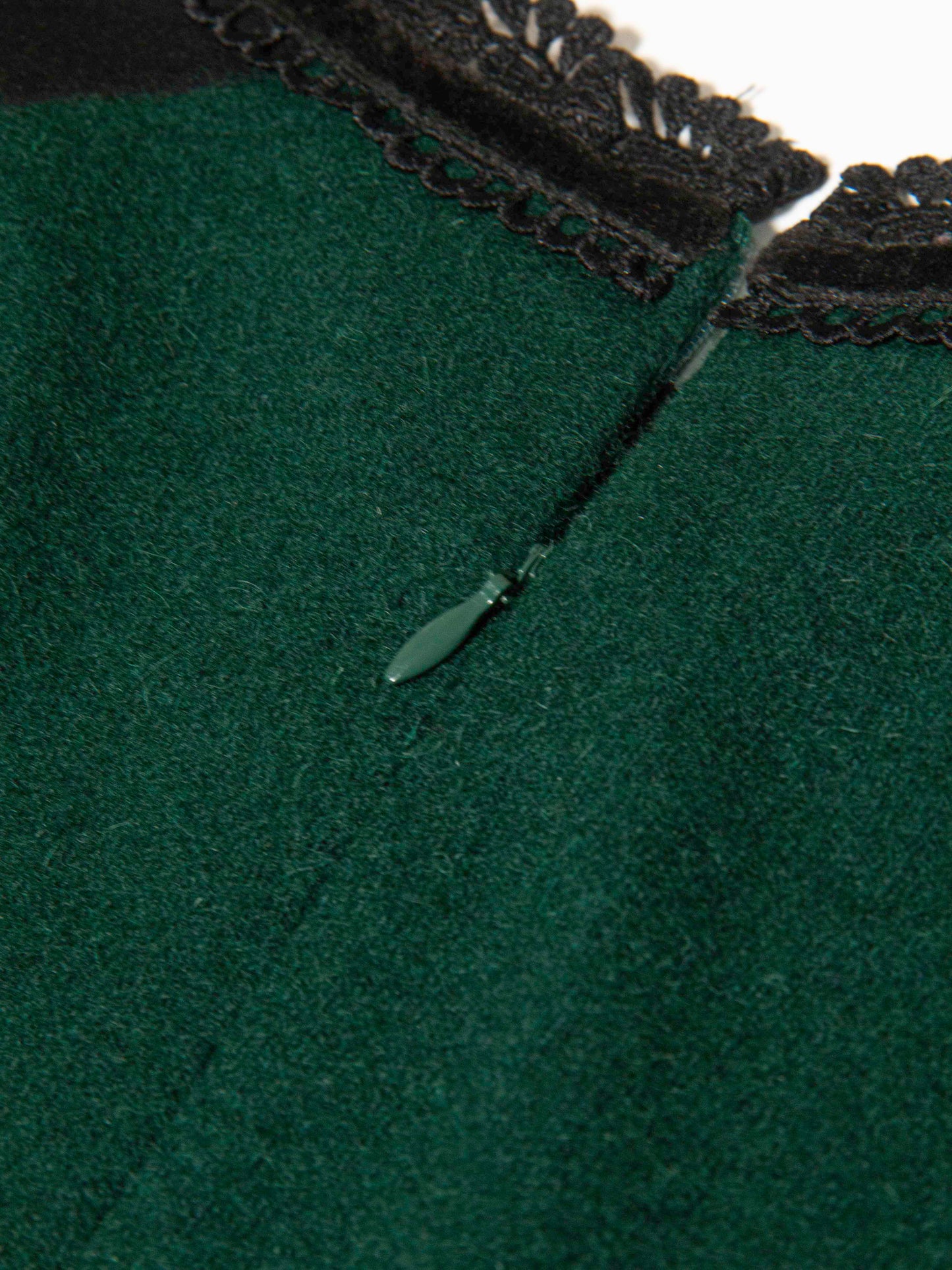 Emerald Lace Panel Dress