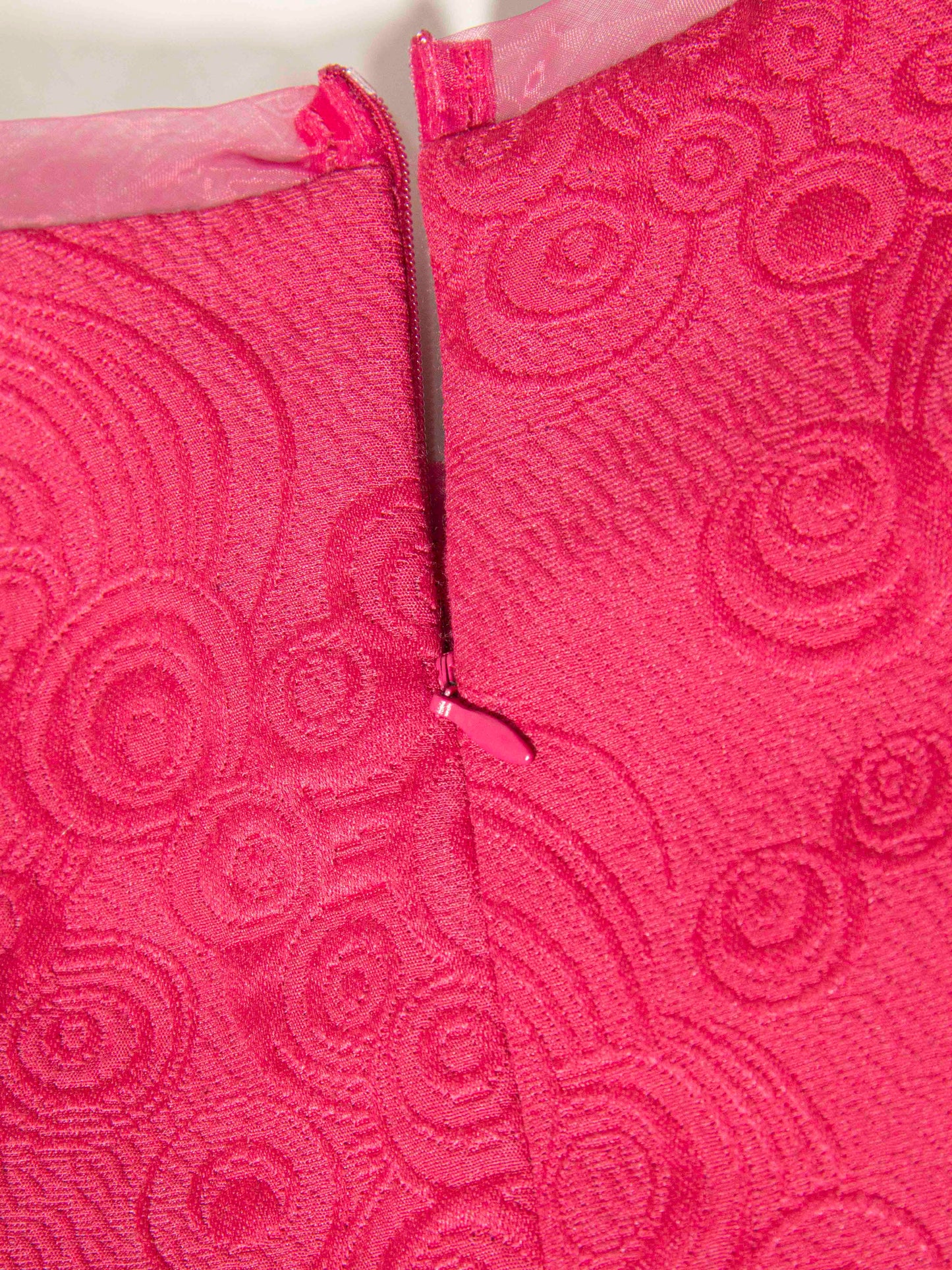 Bow Waist Jacquard Dress