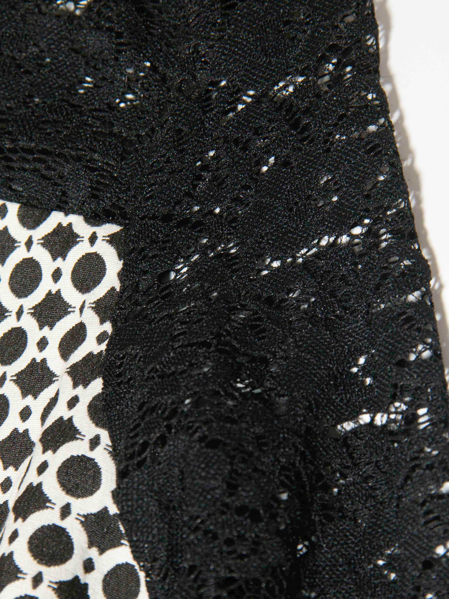 Black Lace Print Dress