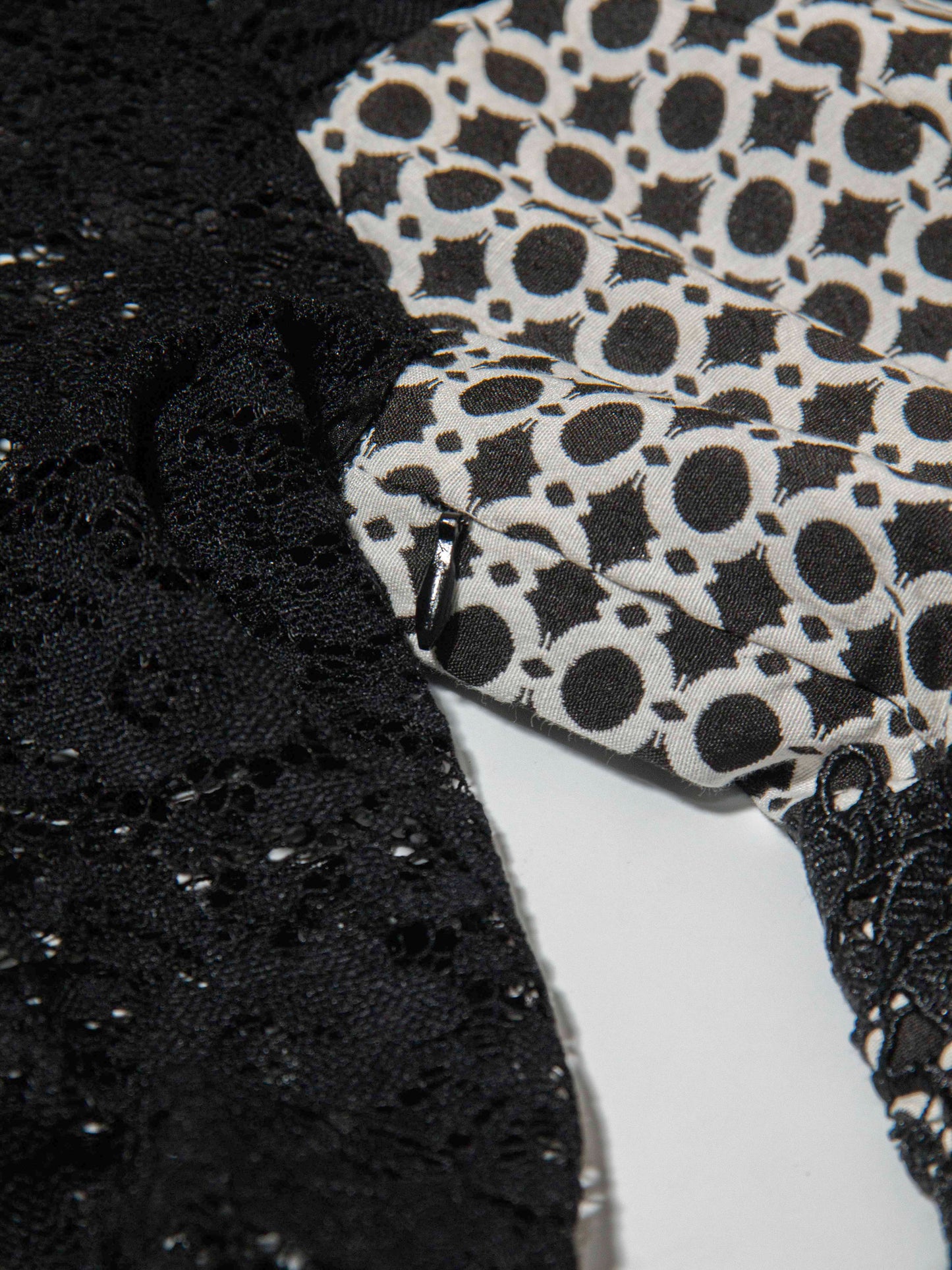 Black Lace Print Dress