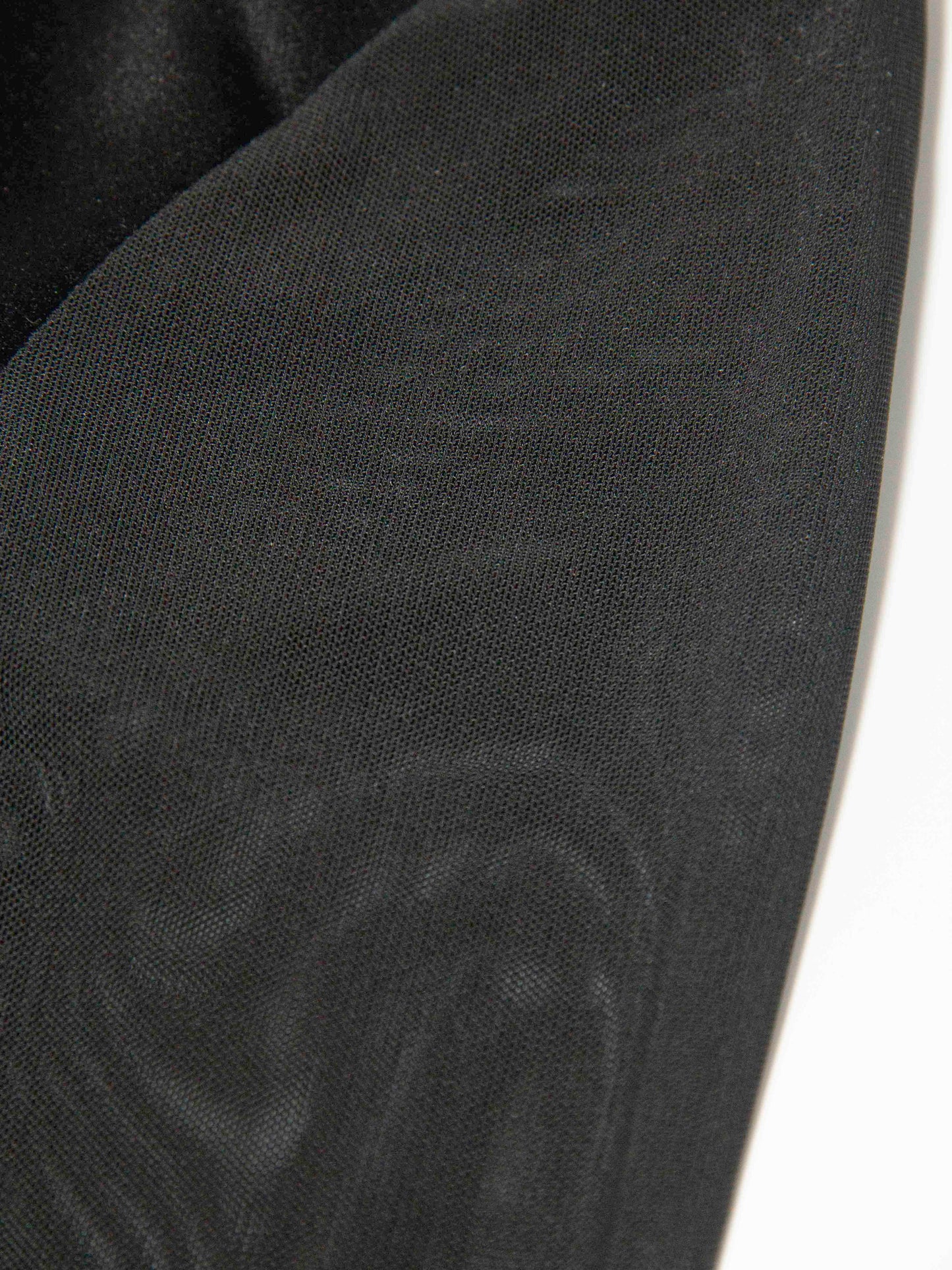 Black Mesh Hi-Low Dress