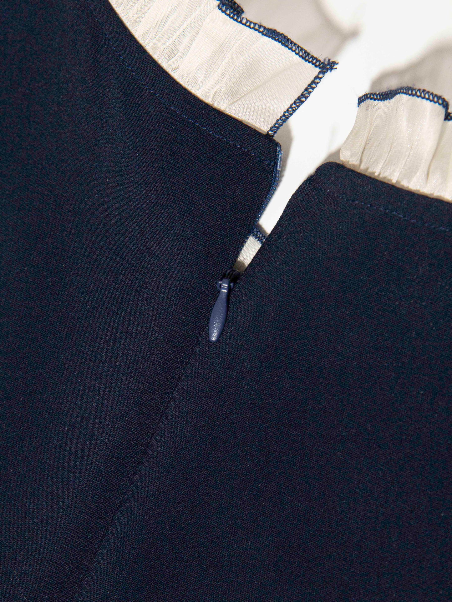 Ruffled Yoke A-Line Dress