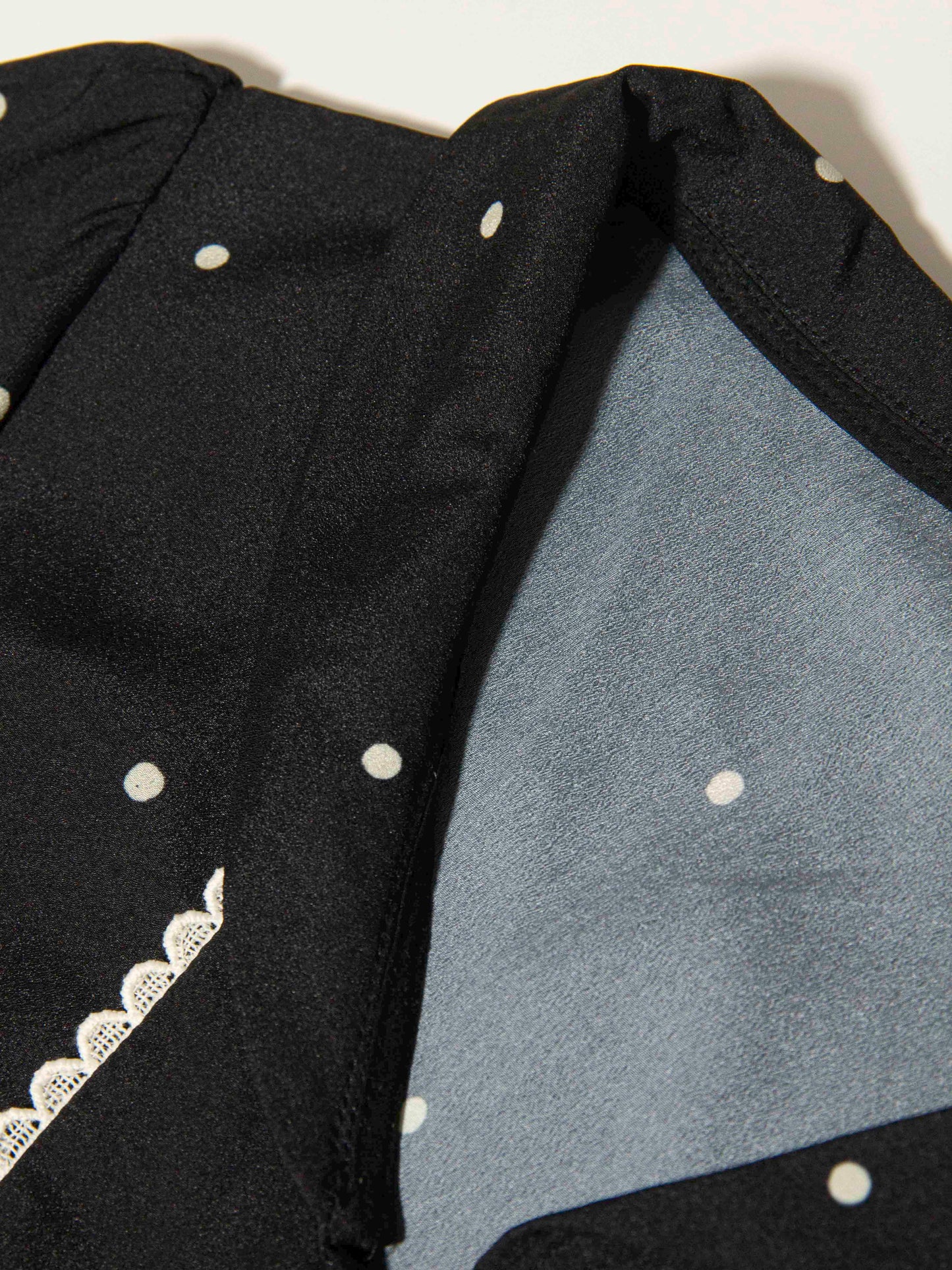 Lace Panel Button Midi Dress