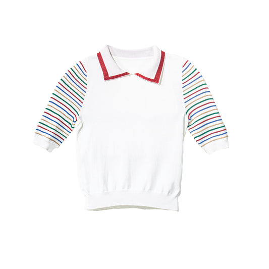 Vibrant Striped Knitted Coordinates