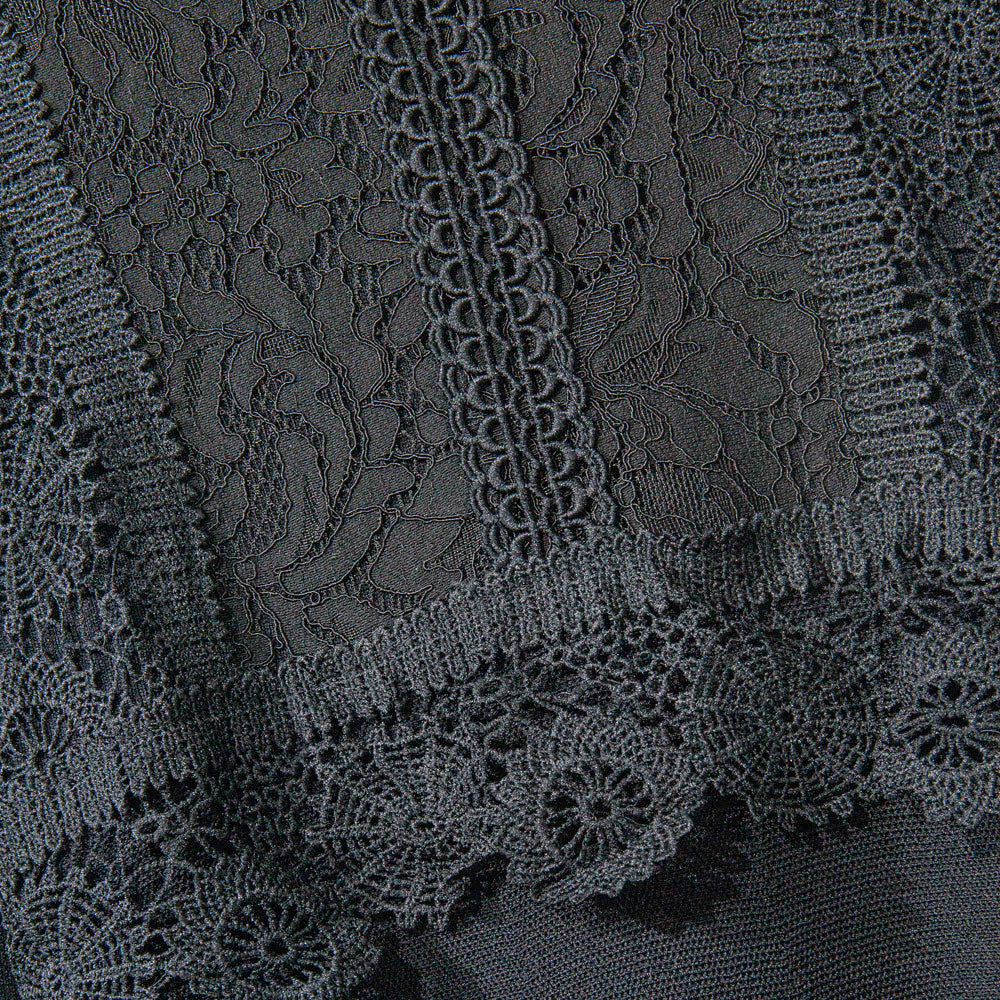 Knitted Black Lace Elegance Dress