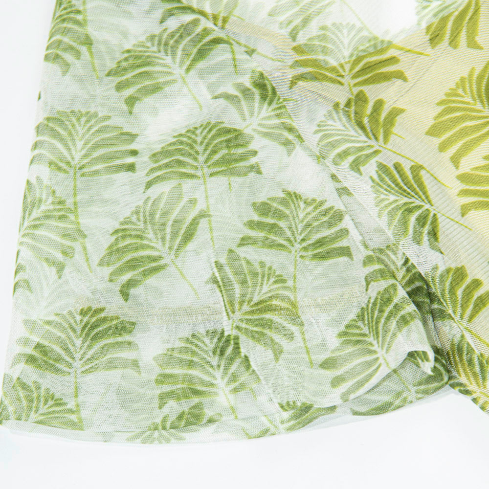 Tropical Breeze Mesh Blouse Set