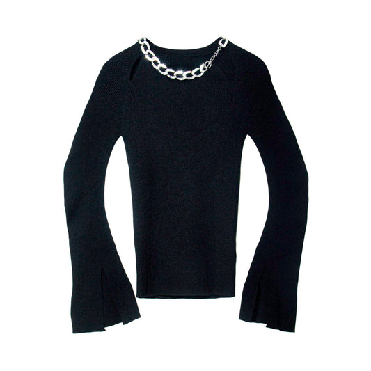 Knitted Luxe Chain Top