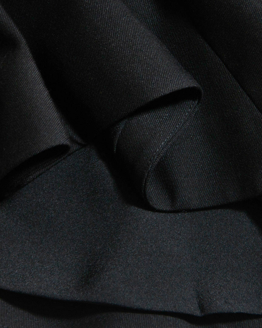 Luxe Drape Black Dress