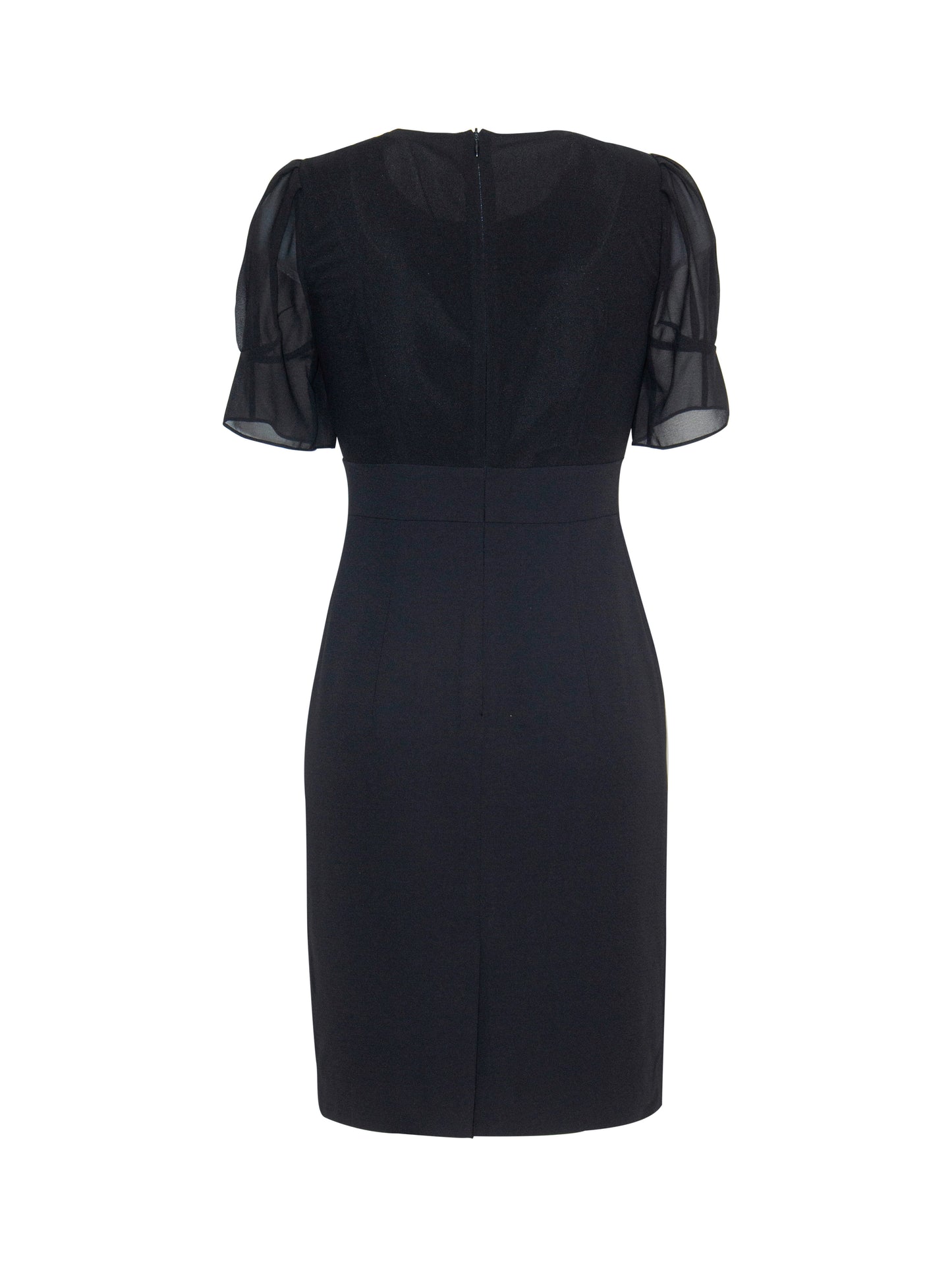 Black Sheer Sleeve Dress