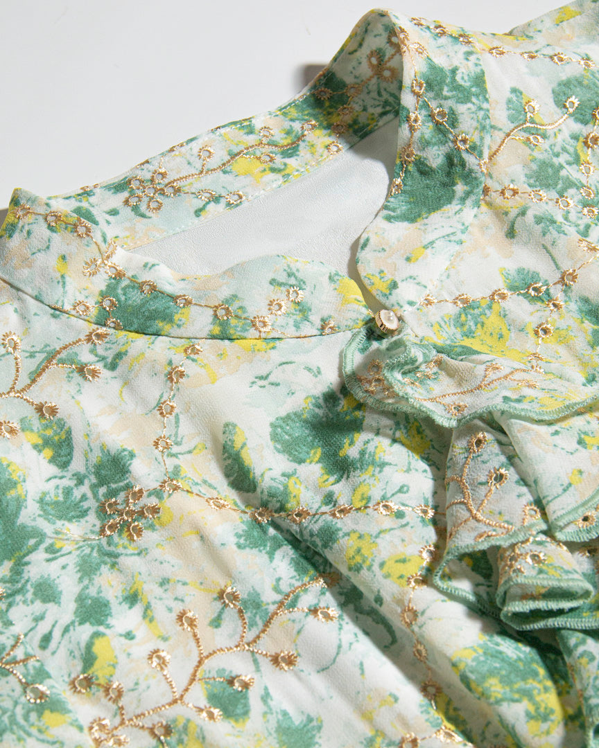 Golden Bloom Dress