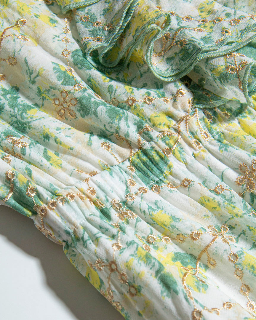 Golden Bloom Dress
