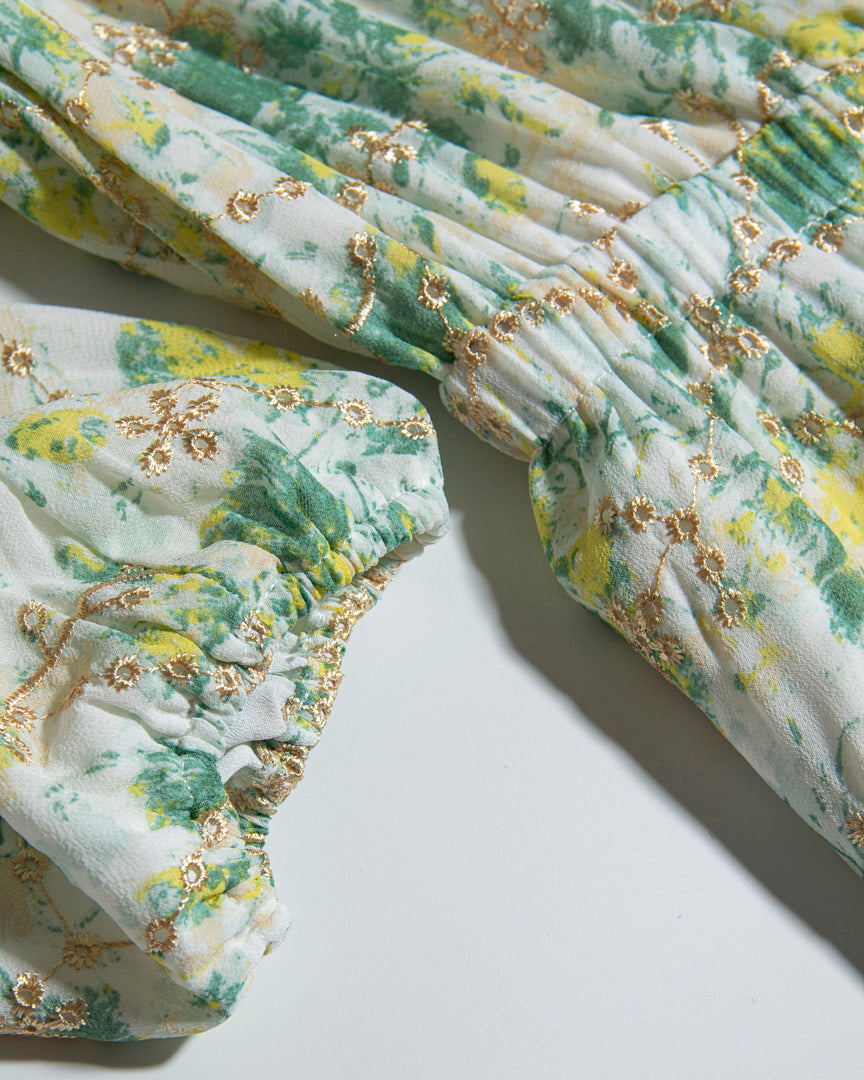 Golden Bloom Dress