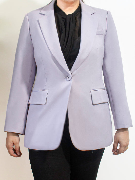 Single Button Tailored Women's Coat