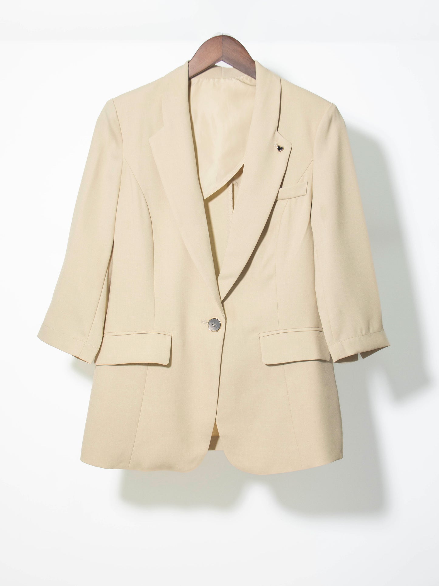 Structured 3/4 Sleeve Blazer
