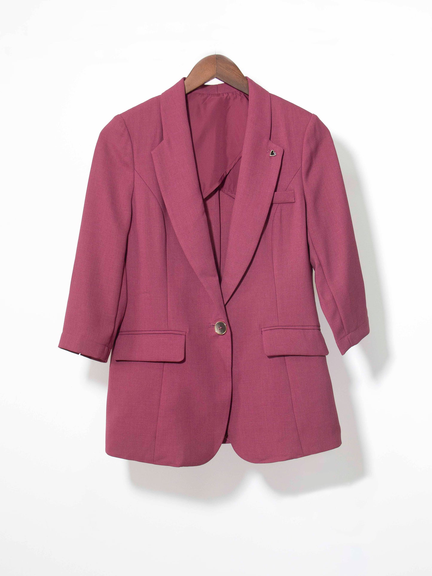 Structured 3/4 Sleeve Blazer
