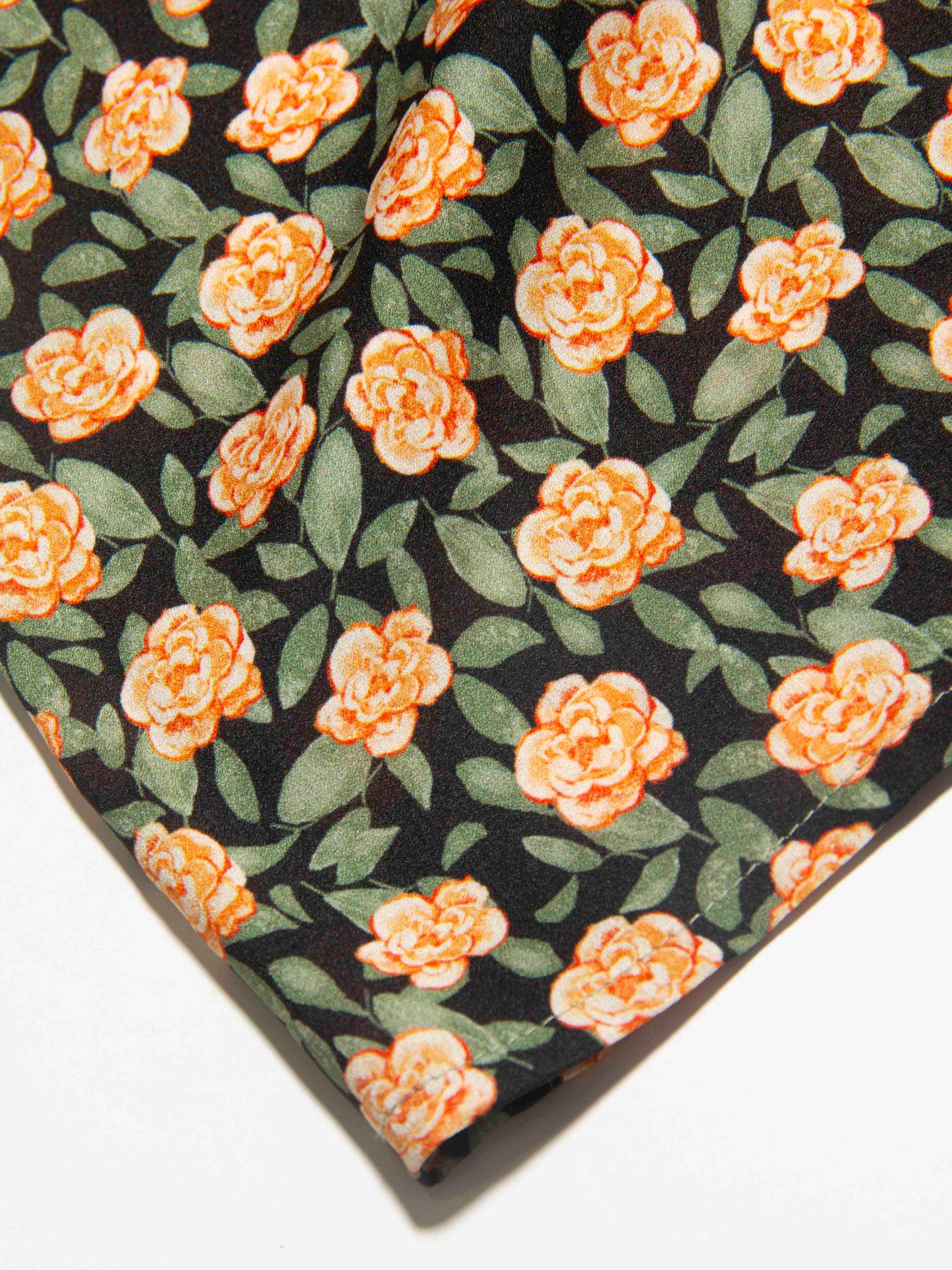 Floral Mesh Collar Blouse