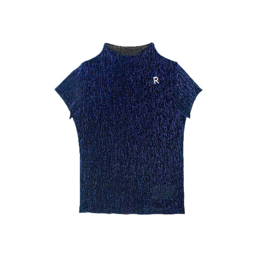 Versatile Sparkle Tee with Detachable Brooch