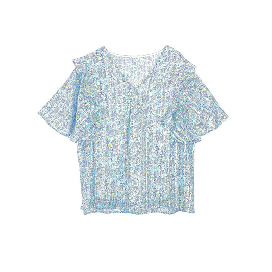 Whispering Ferns Flutter Blouse