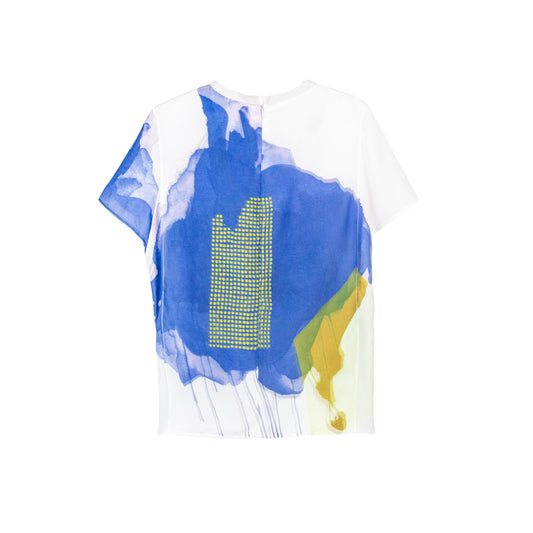 Abstract Blue Print Tee