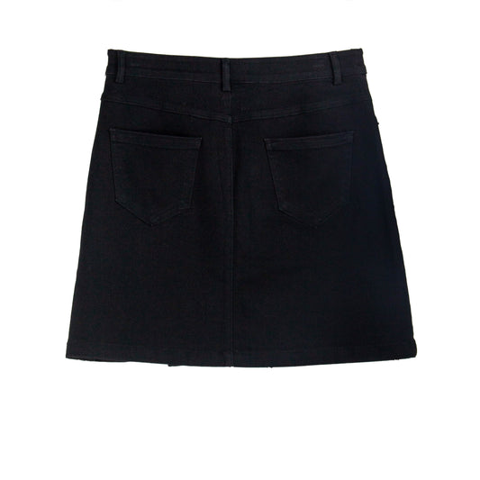 Black Bow-Embellished Skirt