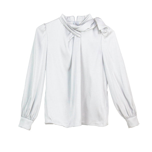 Soft Grey Grace Blouse