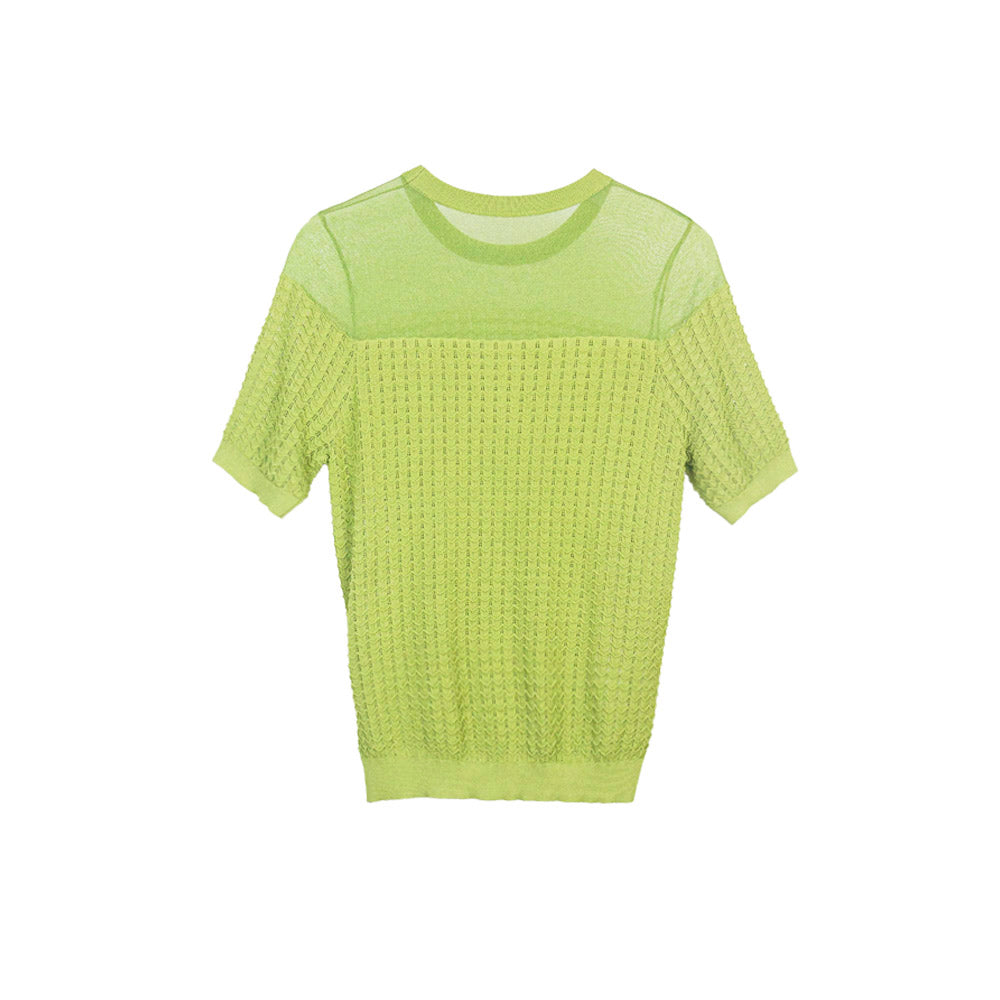 Lime Green Knitted Top