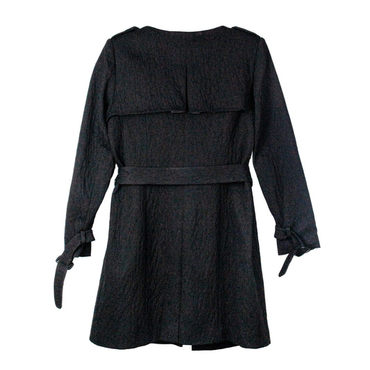 Raven Belted Button Coat