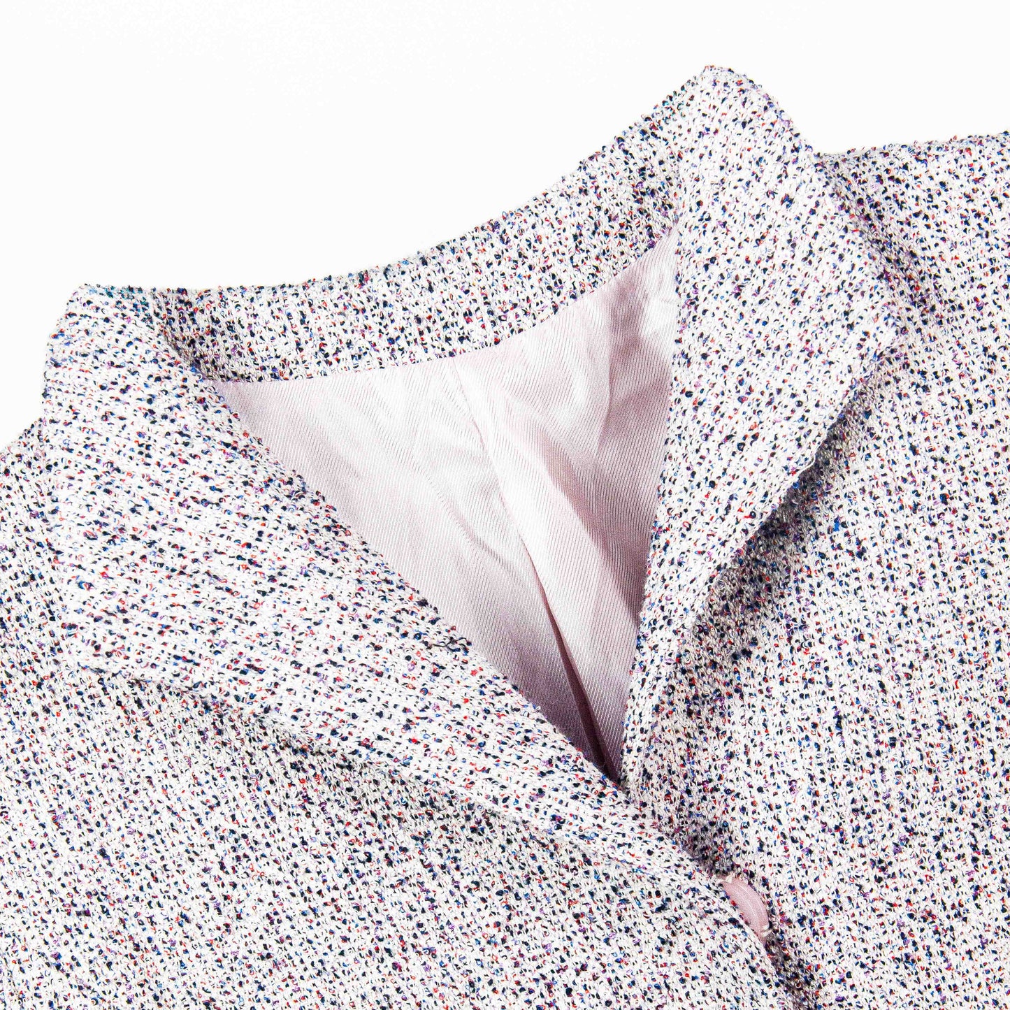 Elegant Tweed Snap-Button Coat