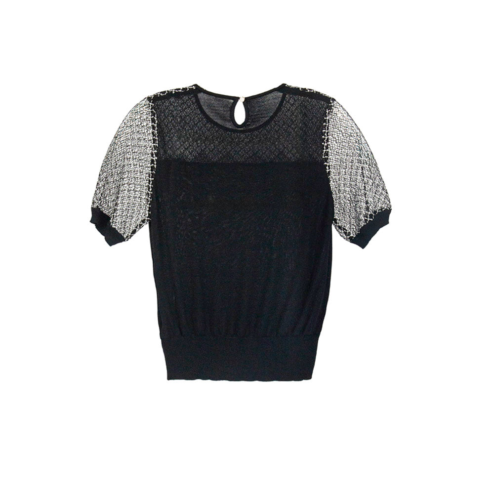 Chic Lace Knit Top