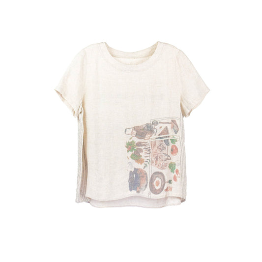 Epicurean Print Casual Tee