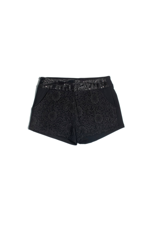 Black Lace Glam Shorts